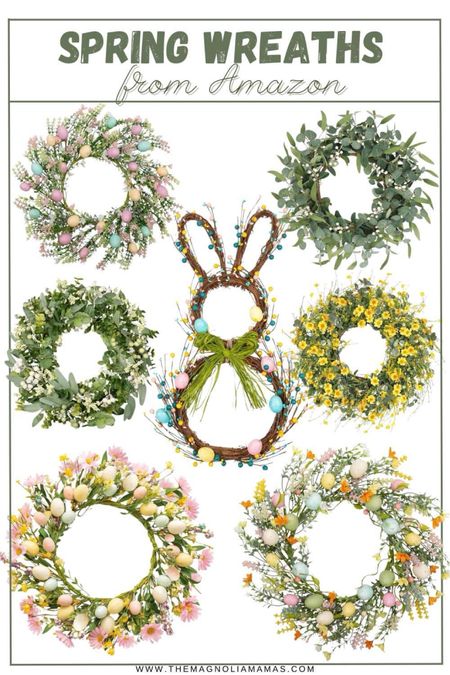 From bright and colorful to super cute cottontails - so many great spring wreath options! 

#LTKhome #LTKSpringSale #LTKfindsunder50