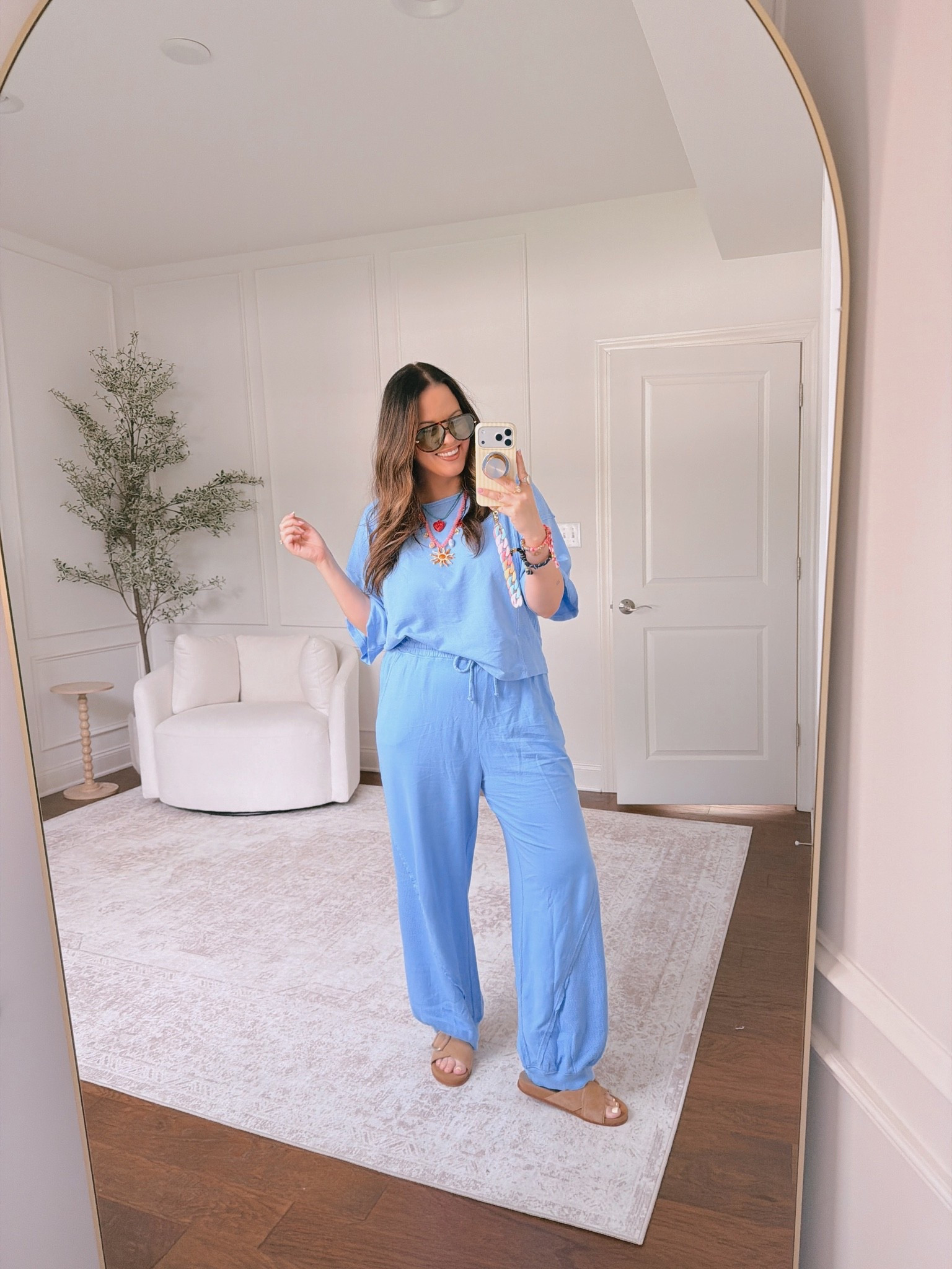 Obsessed with this set!! Wearing a large in both pieces

#LTKootd #LTKmomlife #LTKMidsize