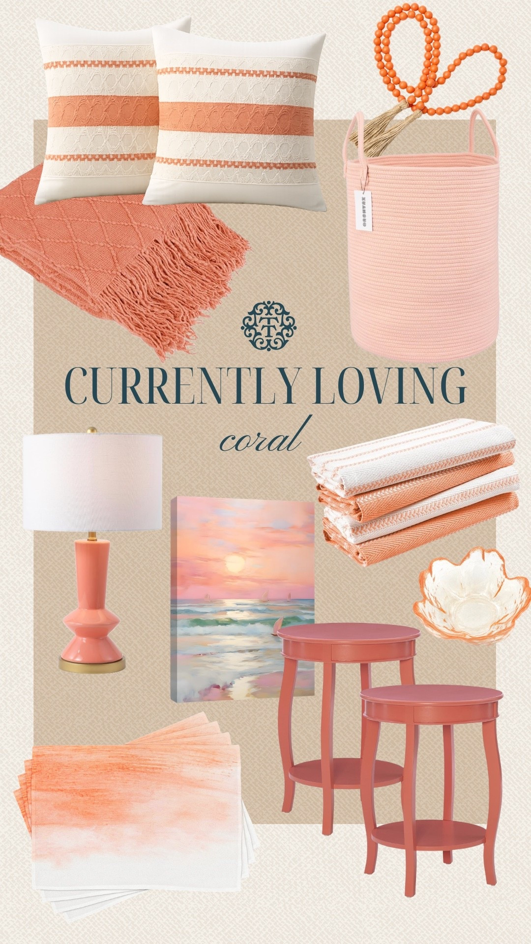 These pieces bring in soft coral shades that feel warm without being too bold. The pillows, throws, and accent pieces layer together to create a cohesive color story across the space. It adds just enough color while still keeping things light and approachable from Amazon.


#LTKSeasonal #LTKOver40 #LTKHome
