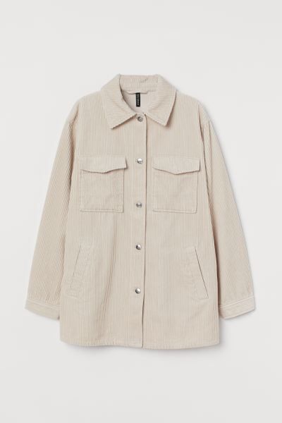 Oversized shirt jacket | H&M (UK, MY, IN, SG, PH, TW, HK)