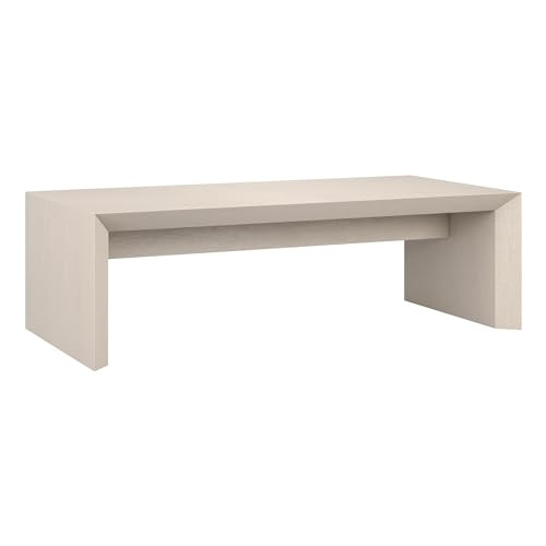 Henn&Hart 48" Rectangular Low-Profile Coffee Table for Living Room, Family Room, or Office, Beech... | Amazon (US)