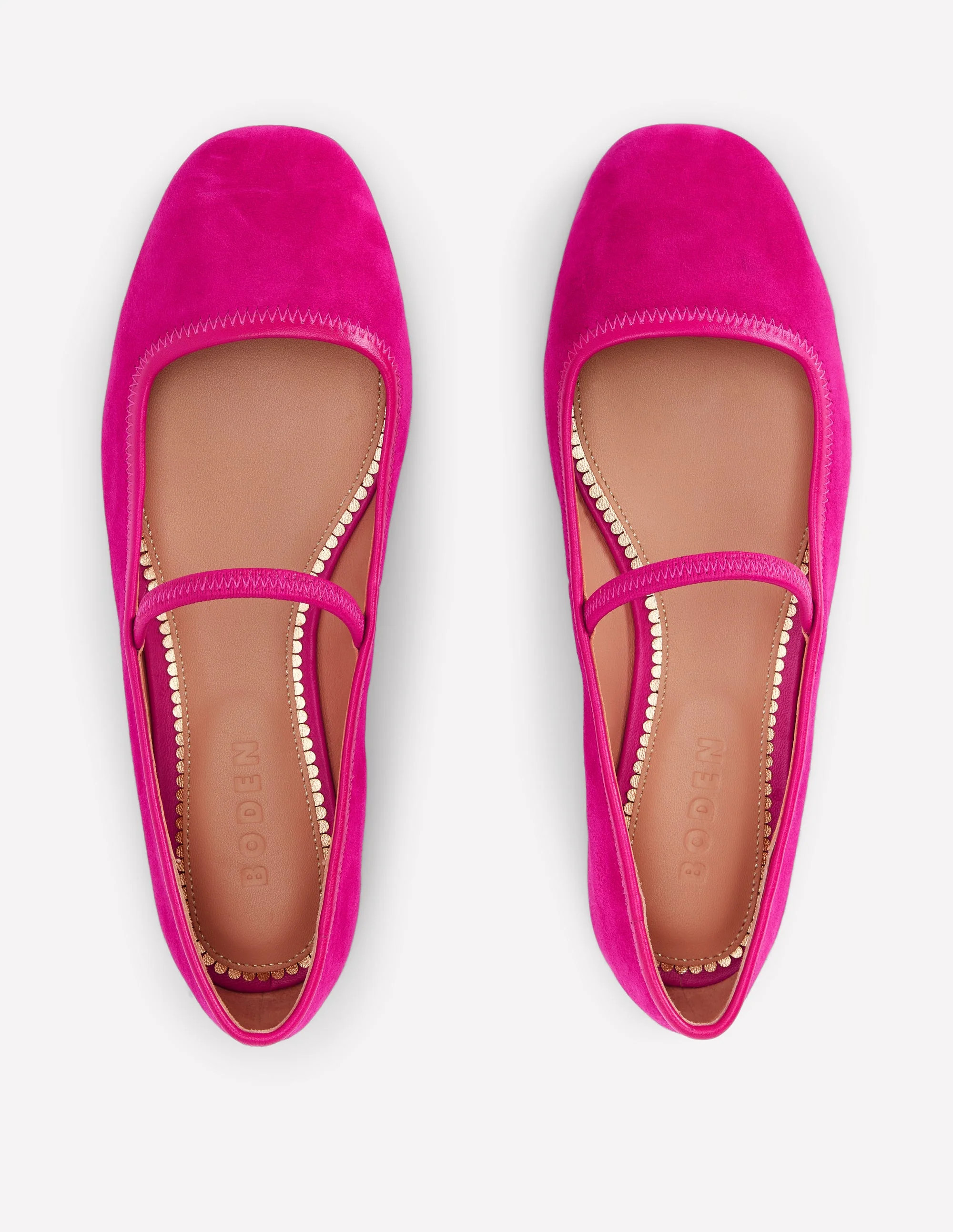 Thea Mary Jane Ballet Flats-Pink Peony | Boden UK