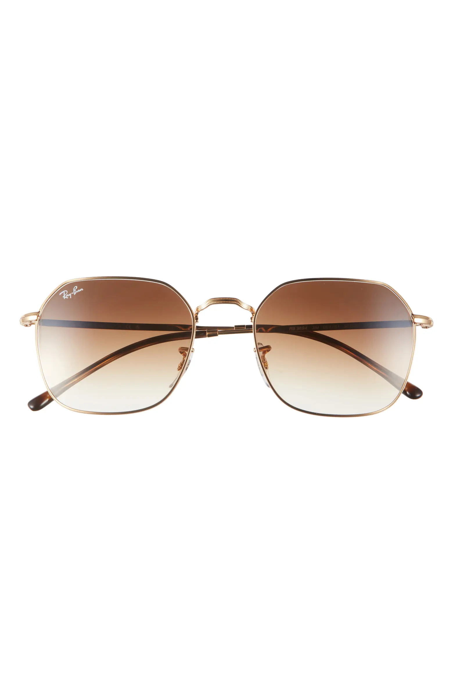 55mm Gradient Geometric Sunglasses | Nordstrom