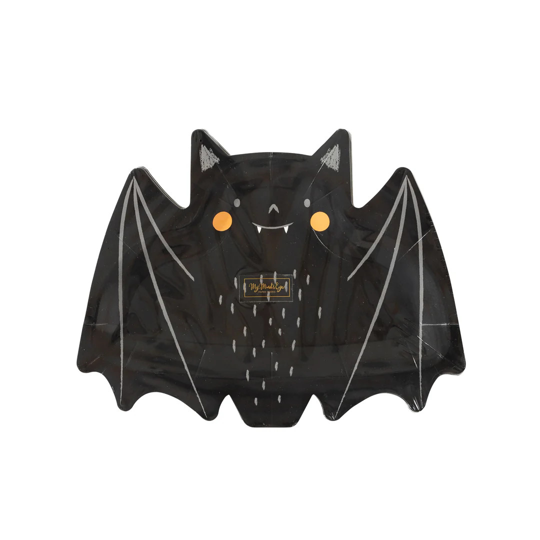 Freakin' Bats Bat Shaped Paper Plate | My Mind's Eye