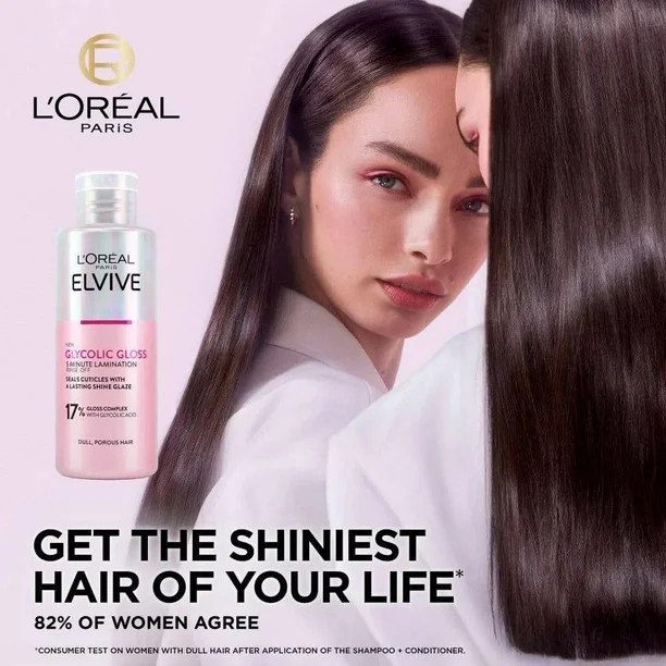Loreal Glycolic Gloss Lamination That Seals Shine Into Hair Rinse-Off Treantment In 5 Minutes 200... | Walmart (CA)