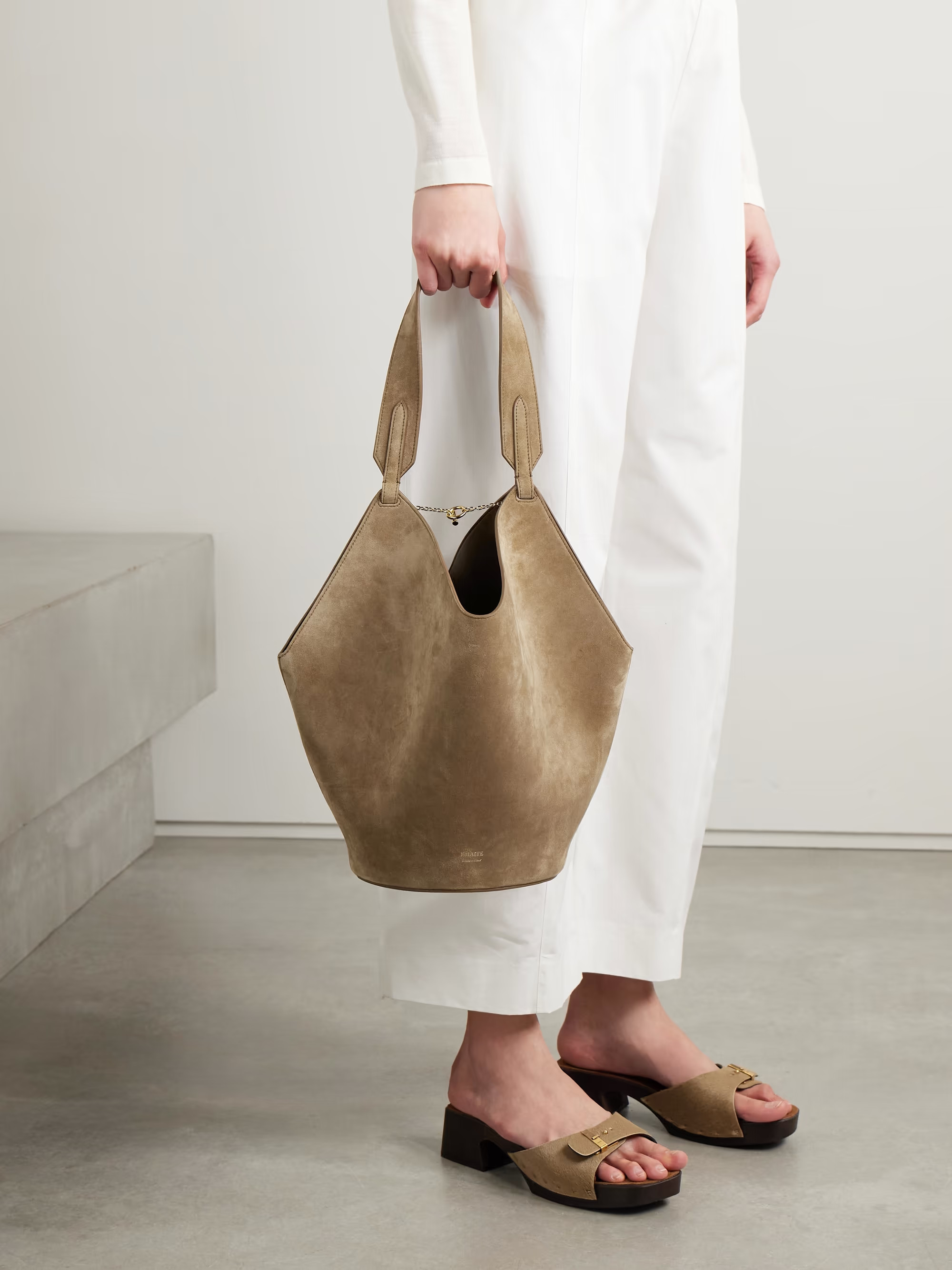 Lotus small suede tote | NET-A-PORTER (US)