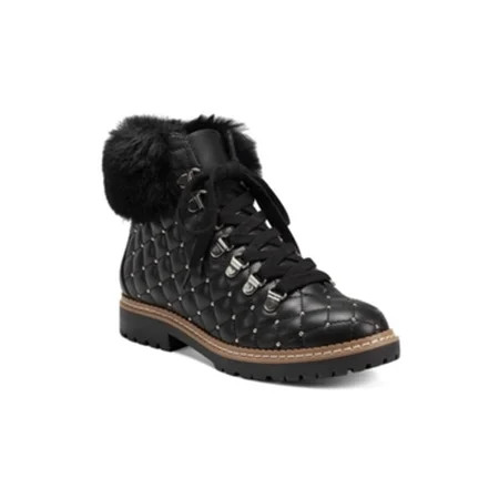 Inc Women s Pravale Lace-up Lug Sole Hiker Bling black quilted Size 5.5 | Walmart (US)