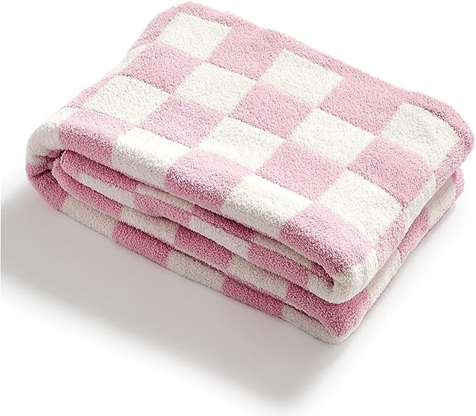 YIRUIO Throw Blankets Checkerboard Grid Chessboard Gingham Warmer Comfort Plush Reversible Microf... | Amazon (US)