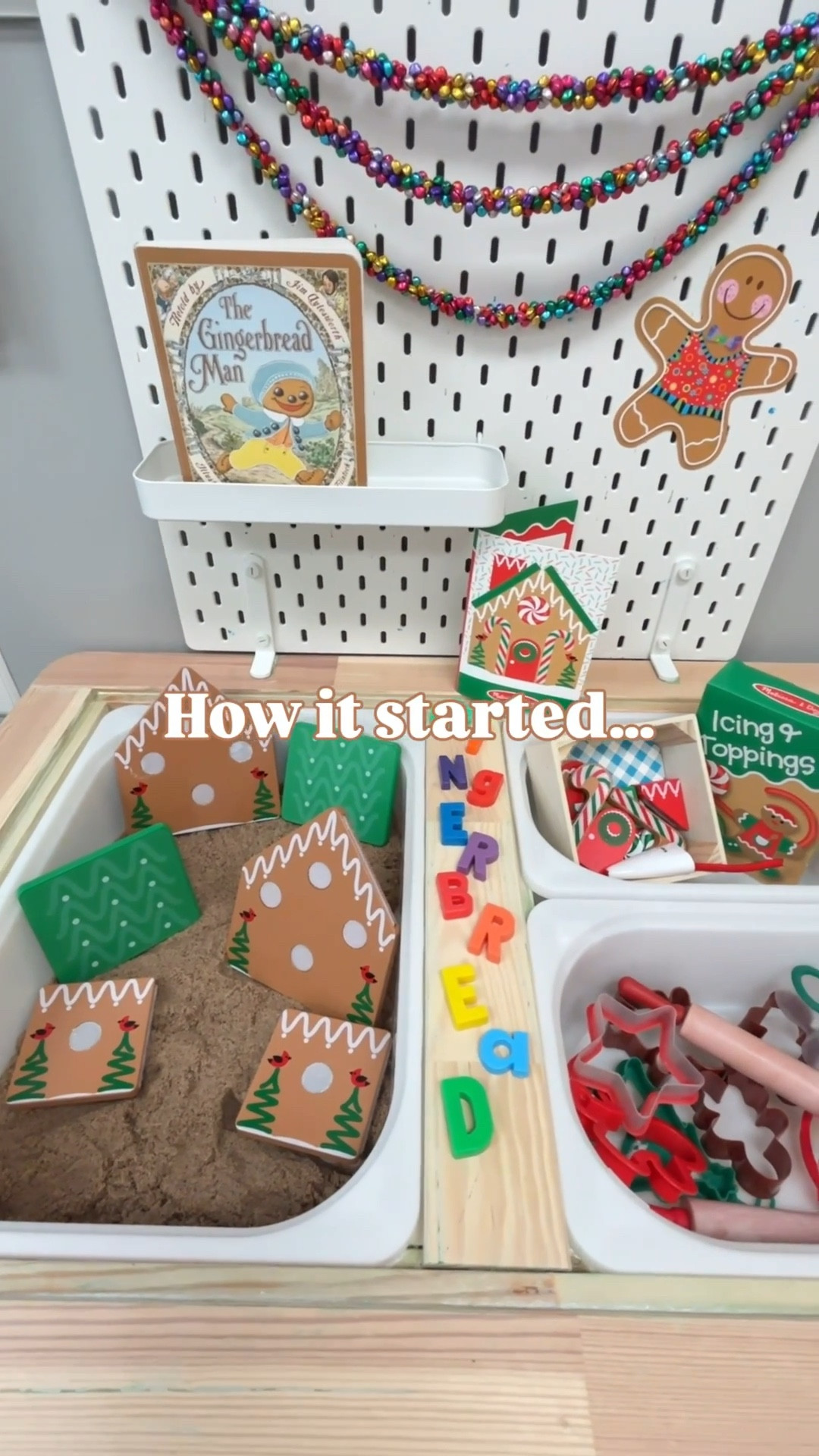 Gingerbread House Sensory Bin 🏠🎄 This Melissa and Doug Gingerbread House Set has everything you need to create the best reusable gingerbread house!

#melissaanddoug #melissaanddougtoys #sensorybin #preschool

#LTKHoliday #LTKGiftGuide #LTKKids