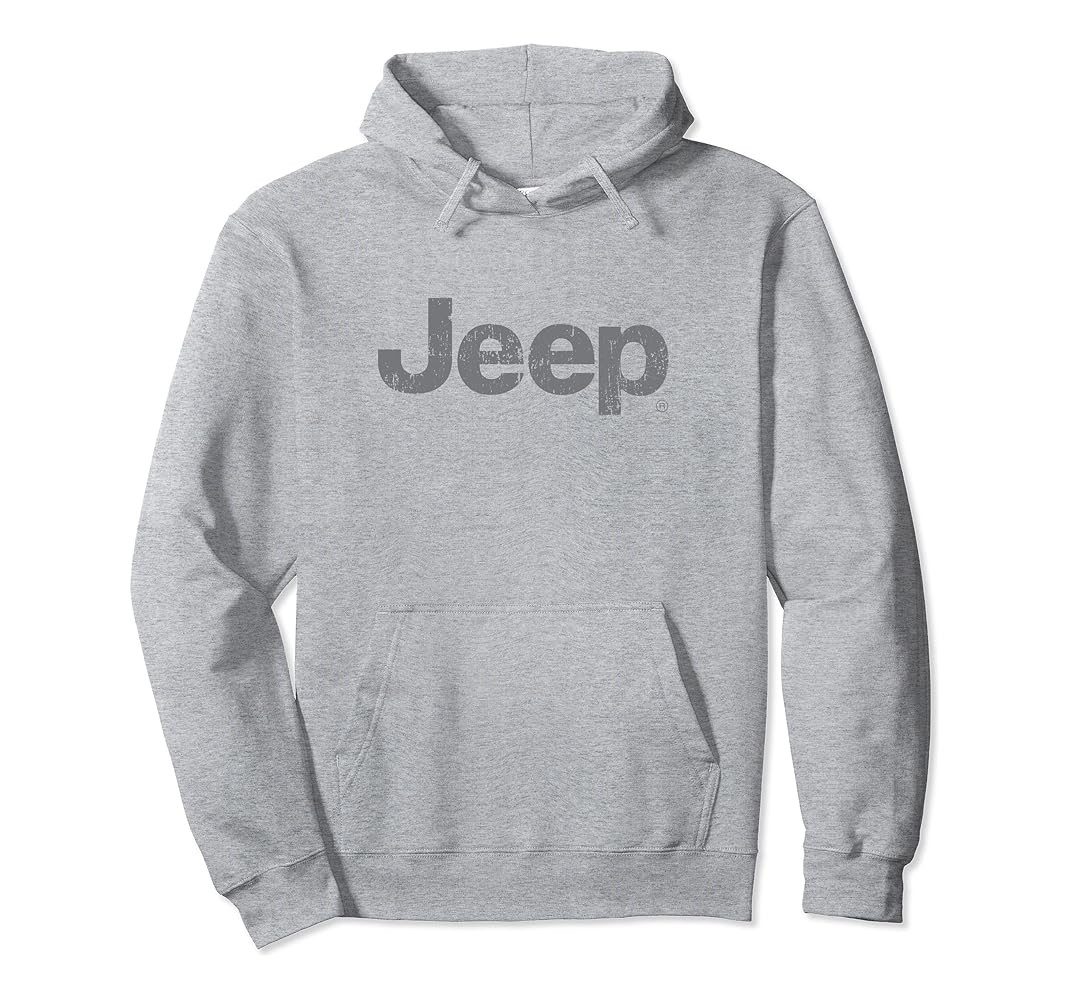 Jeep Iconic Distressed Logo Pullover Hoodie | Amazon (US)