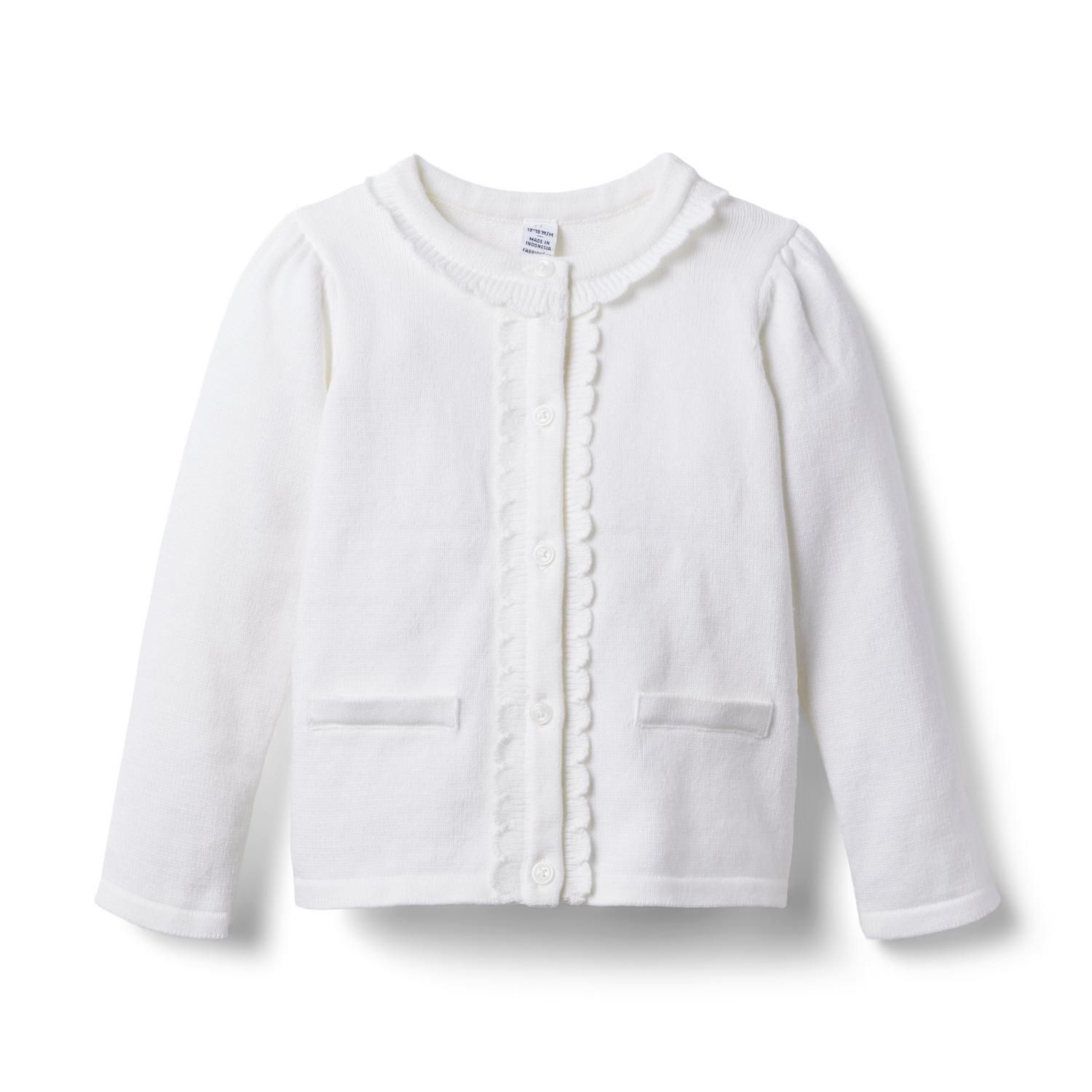 Scalloped Trim Cardigan | Janie and Jack