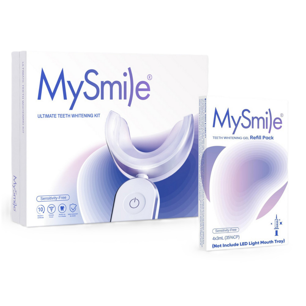 MySmile Ultimate Teeth Whitening Kit with Enamel Strengthening Gel + Extra Gel Refill Pack Bundle | Ulta