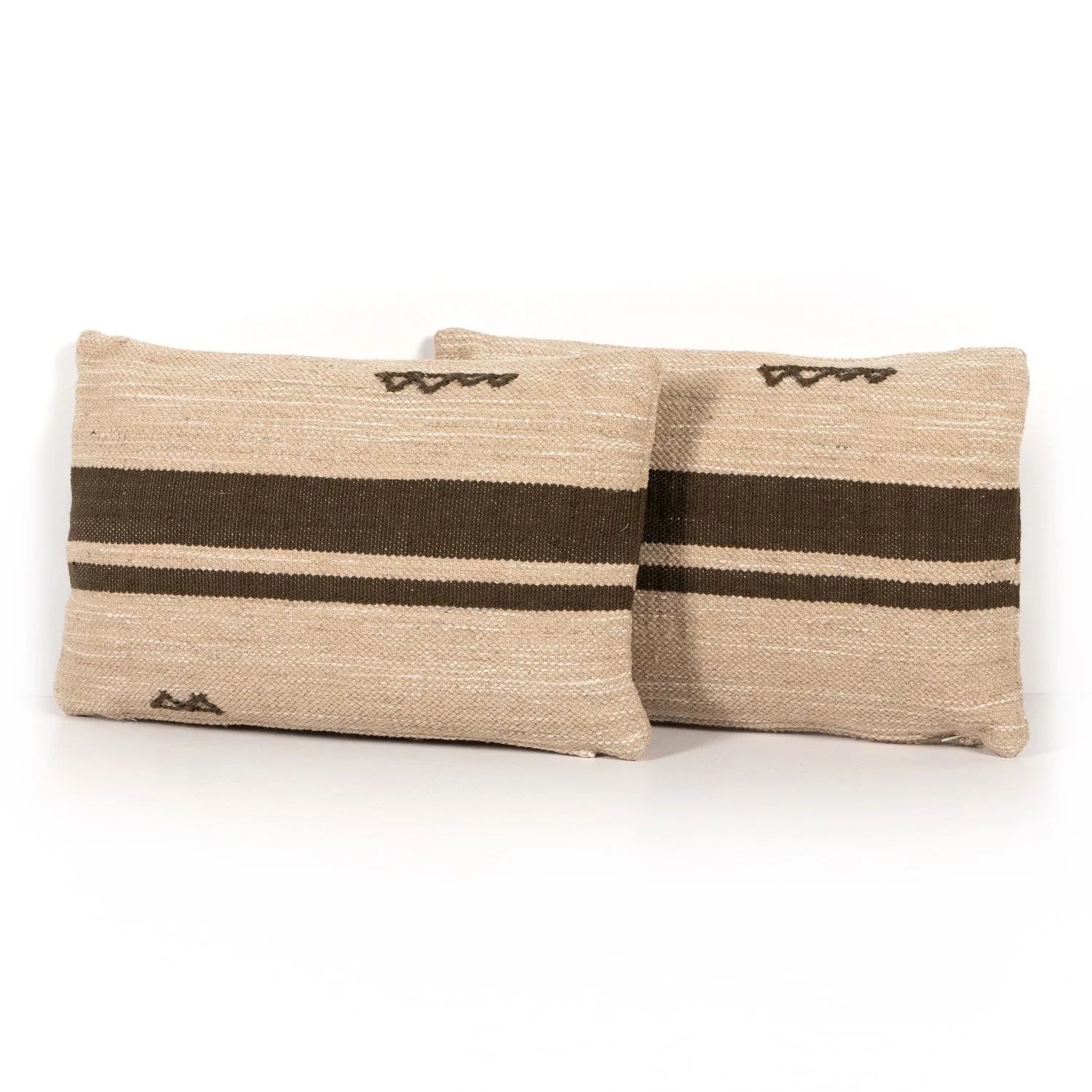 Halla Stripe Lumbar Pillow, Set of 2 | Burke Decor