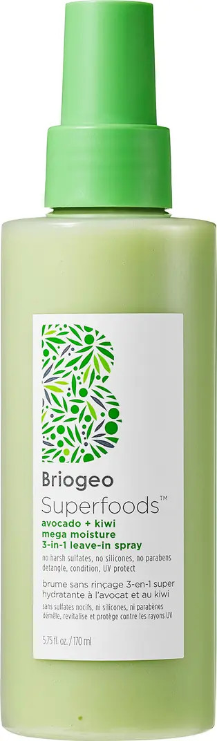 Briogeo Superfoods™ Avocado + Kiwi Mega Moisture 3-in-1 Leave-In Conditioner, Detangler + UV Pr... | Nordstrom