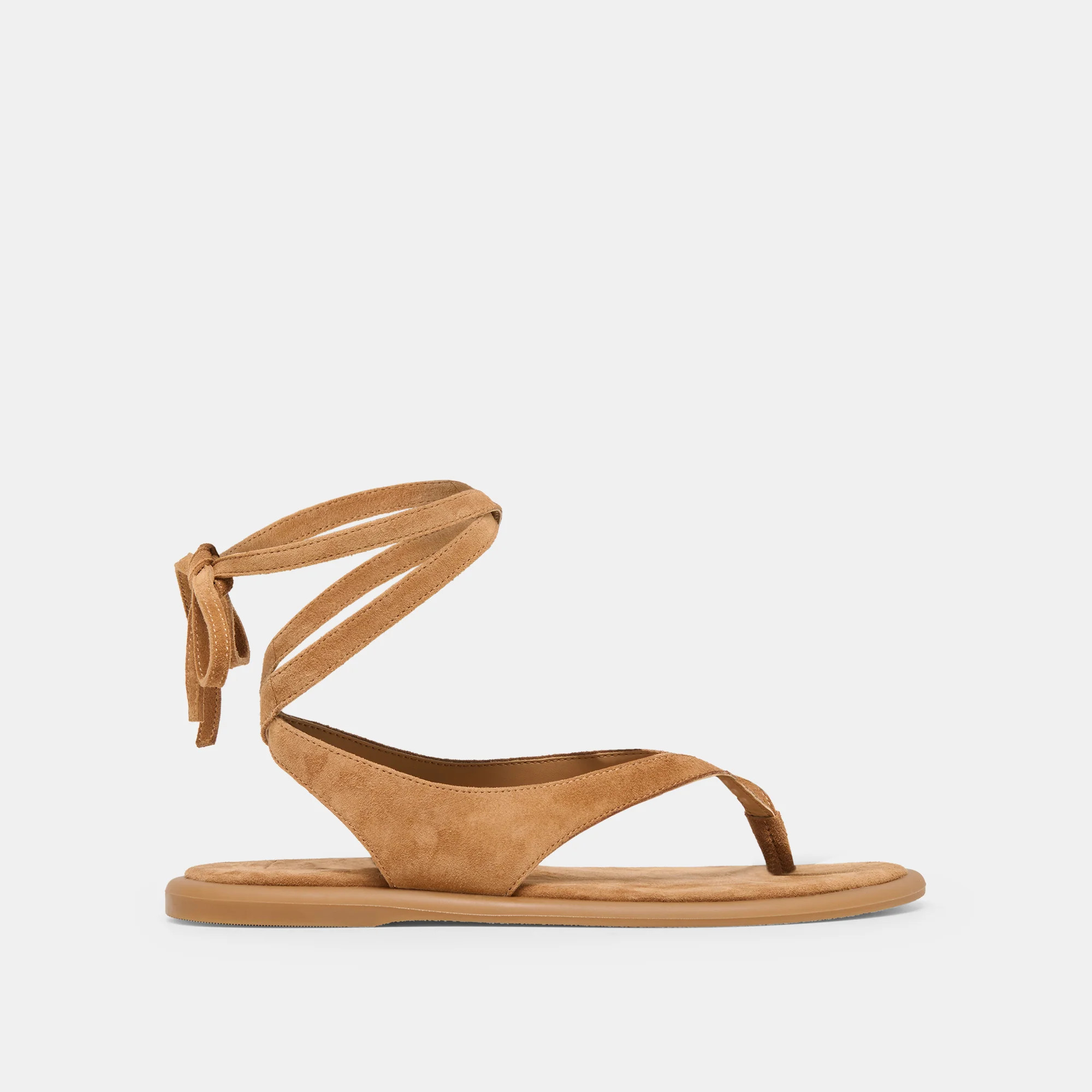 Jayden Sandals Teak Suede | DolceVita.com