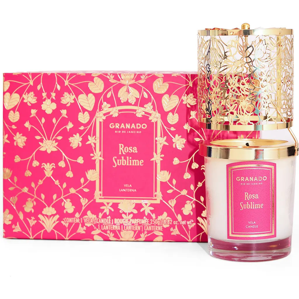 GRANADO Rosa Sublime Scented Candle & Lantern Set at Nordstrom Rack | Nordstrom Rack