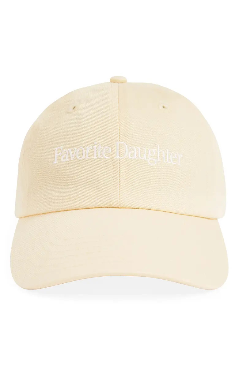 Favorite Daughter Classic Logo Cotton Twill Baseball Cap | Nordstrom | Nordstrom