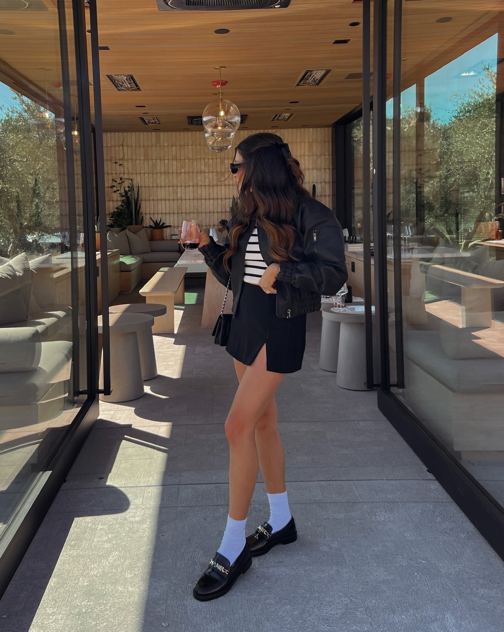 Another outfit from this weekend!

Fall Fashion 2022, fall style 2022, fall trends 2022, Chanel, leather bomber jacket, bomber jacket, winery outfit ideas fall, downtown girl style fall, preppy fall fashion, university outfit

#LTKSeasonal #LTKshoecrush #LTKstyletip