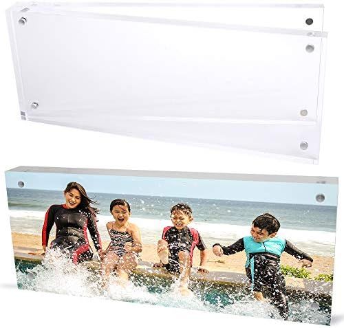 Amazon.com - DuraClear 4x10 Inches AAA Grade Acrylic Picture Frame, Thick and Heavy Frameless Blo... | Amazon (US)