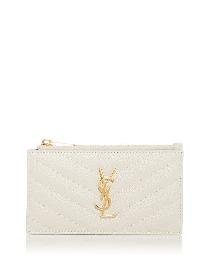 Monogram Fragments Quilted Leather Zip Card Case | Bloomingdale's (US)