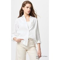 Uniqlo - 100% Premium Linnen Overhemd - Wit | Uniqlo NL