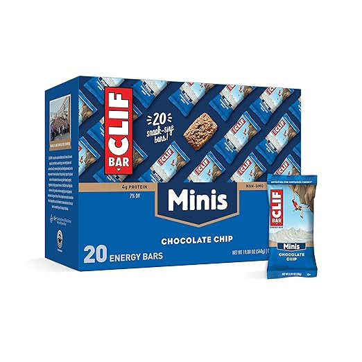 CLIF BARS - Mini Energy Bars - Chocolate Chip - Made with Organic Oats - Plant Based Food - Veget... | Amazon (US)