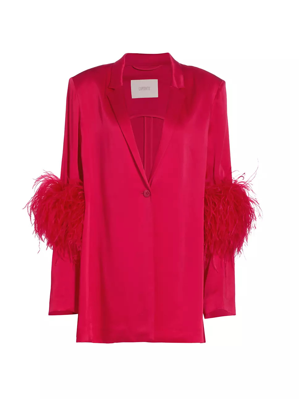 LAPOINTE Doubleface Satin Blazer | Saks Fifth Avenue