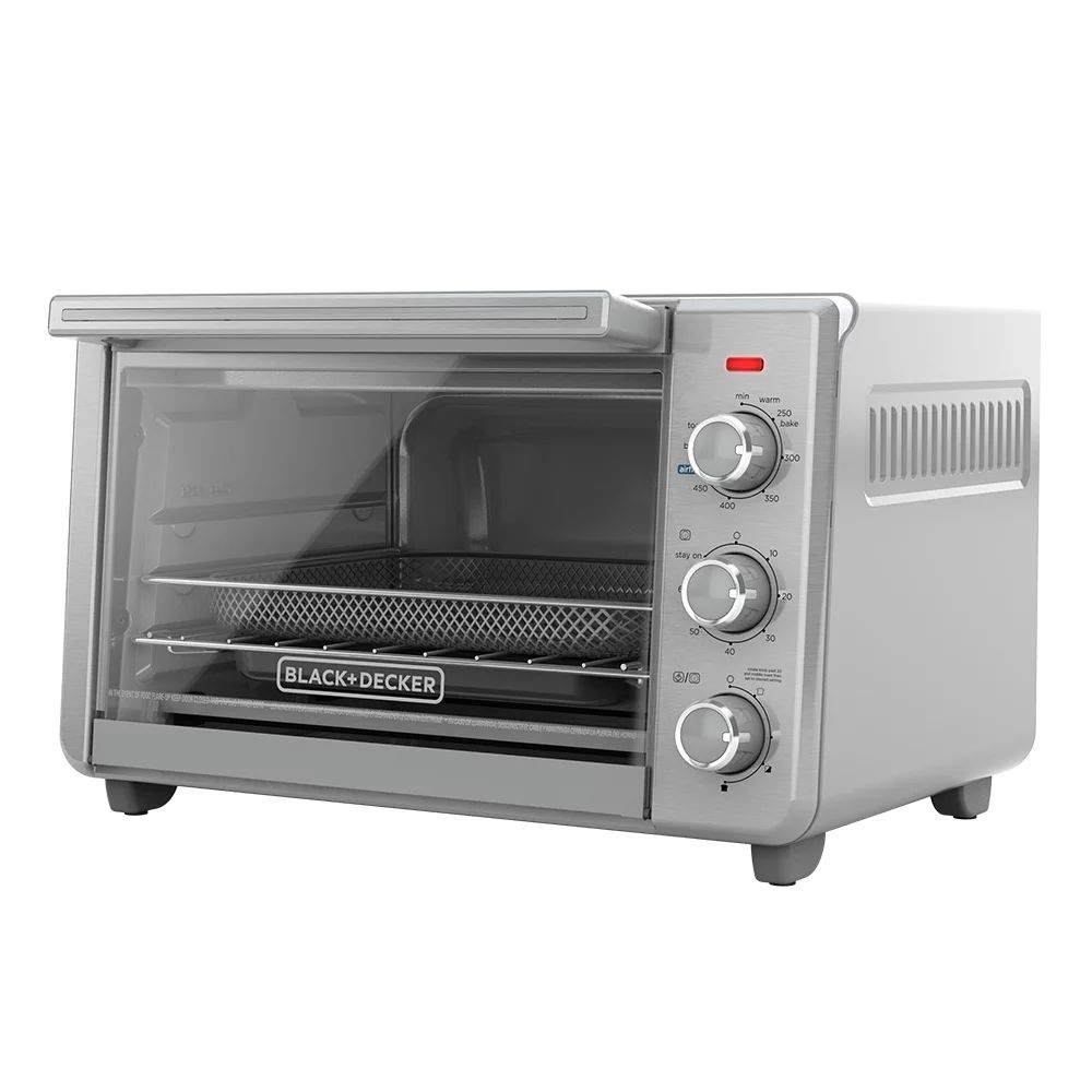 BLACK+DECKER  6-Slice Crisp 'N Bake Air Fry Toaster Oven, TO3217SS | Walmart (US)