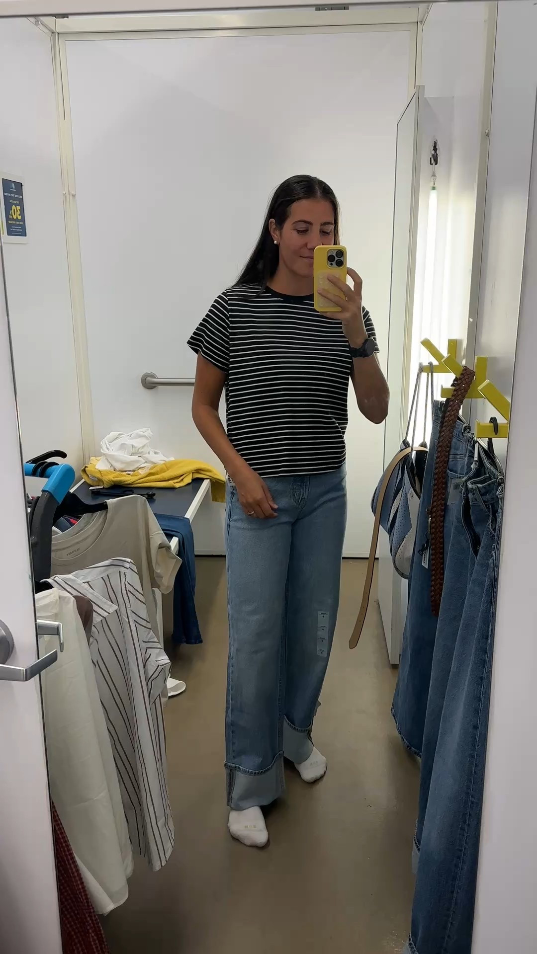 Need these basic TShirts in EVERY COLOR! So comfy & tetchy. Wearing an XL because I’m 5’8 and love a good hanging fit. 
#oldnavy 

#LTKSeasonal #LTKActive #LTKFindsUnder50