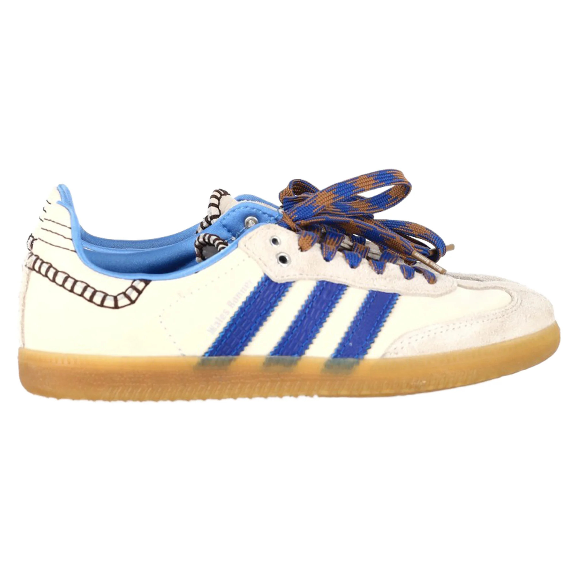 Adidas X Wales Bonner Samba Sneakers in Cream Nylon and Suede | Shop Simon
