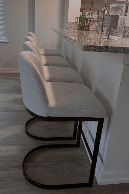 Sleek, modern, and comfy counter stools. 

#LTKitbag #LTKstyletip #LTKhome