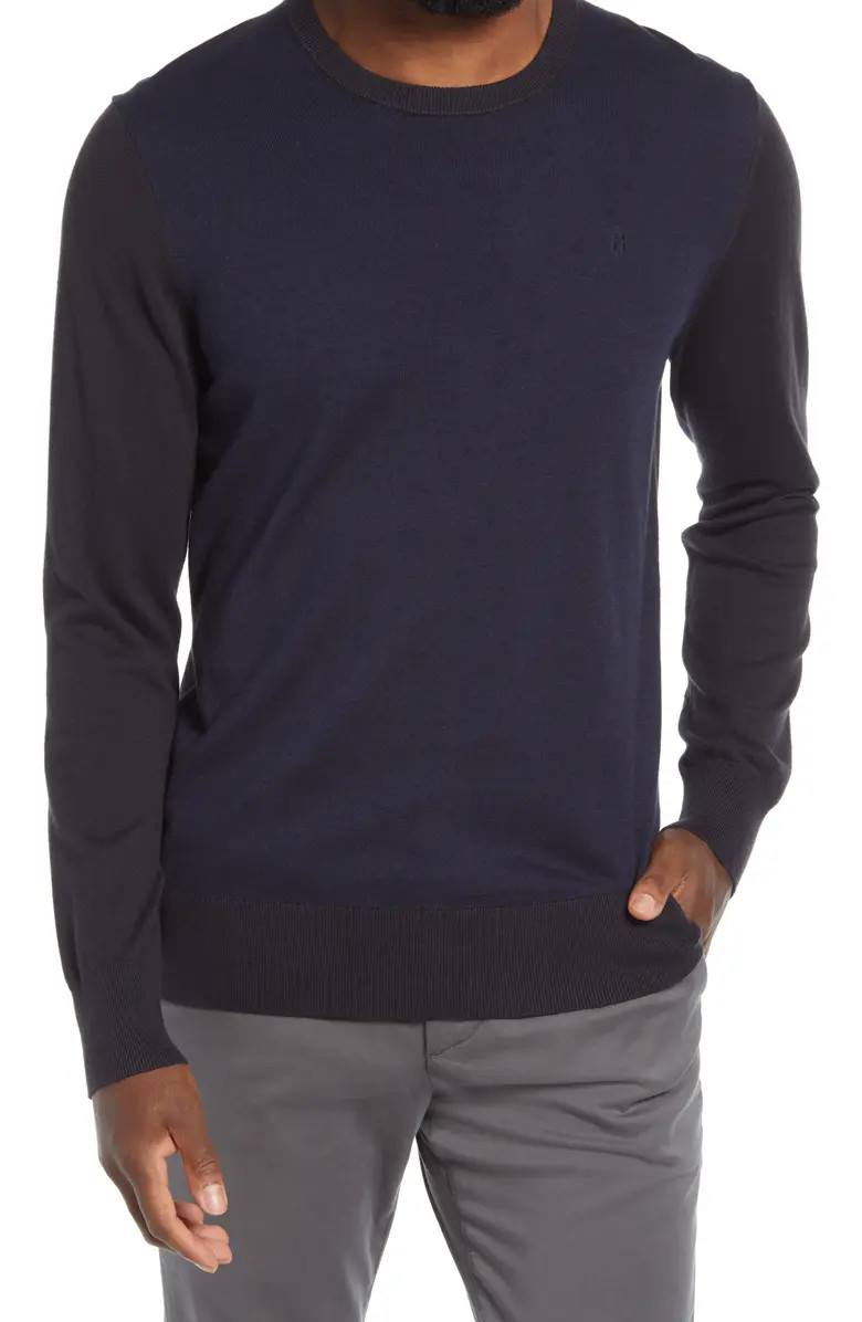 Second Skin Cotton Blend Crewneck Sweater | Nordstrom
