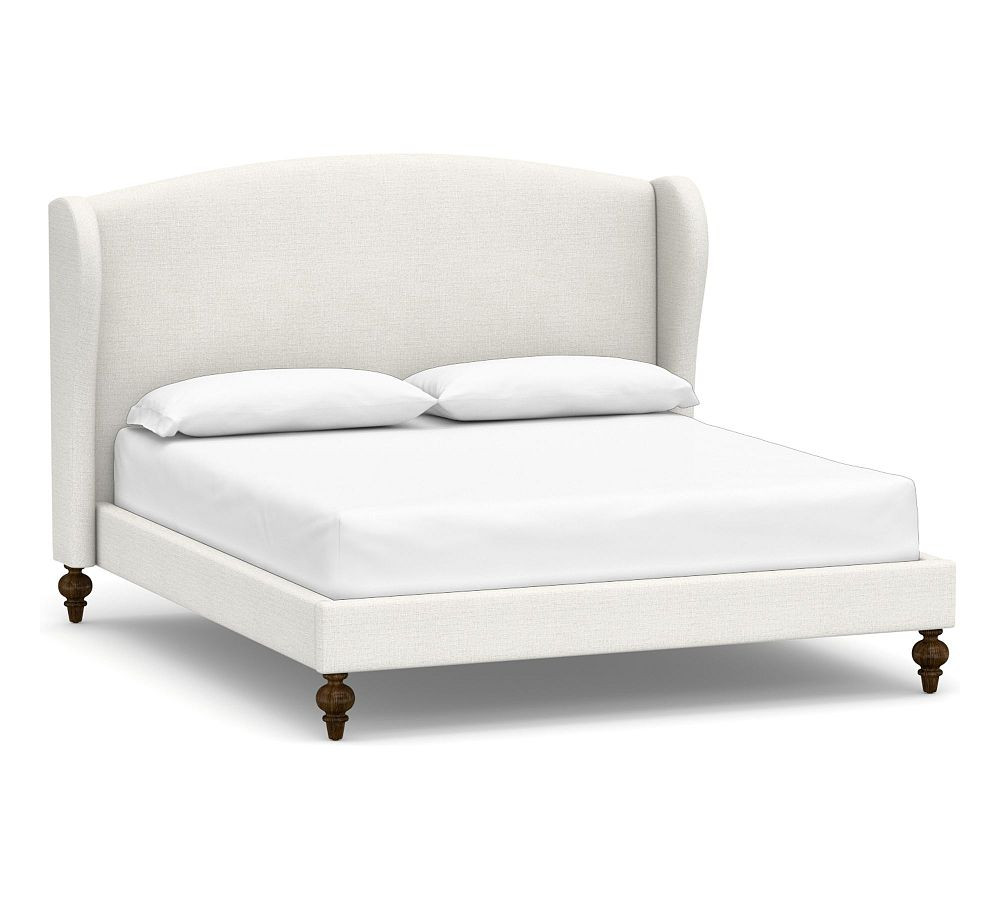 Augusta Upholstered Platform Bed | Pottery Barn (US)