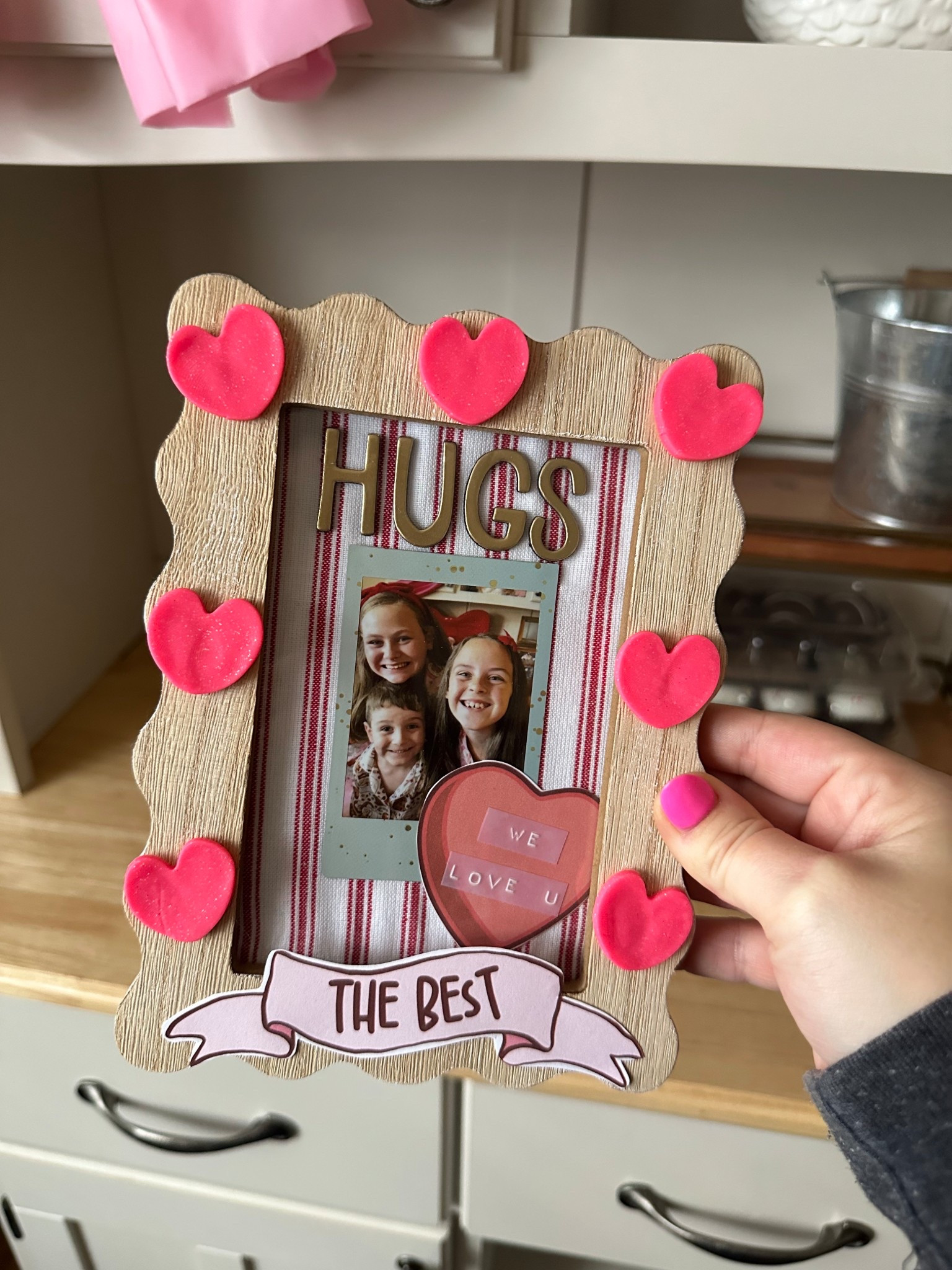 Cute fingerprint clay heart craft idea perfect for a keepsake or gift for grandparents ❤️

#LTKValentine #LTKKids #LTKHome