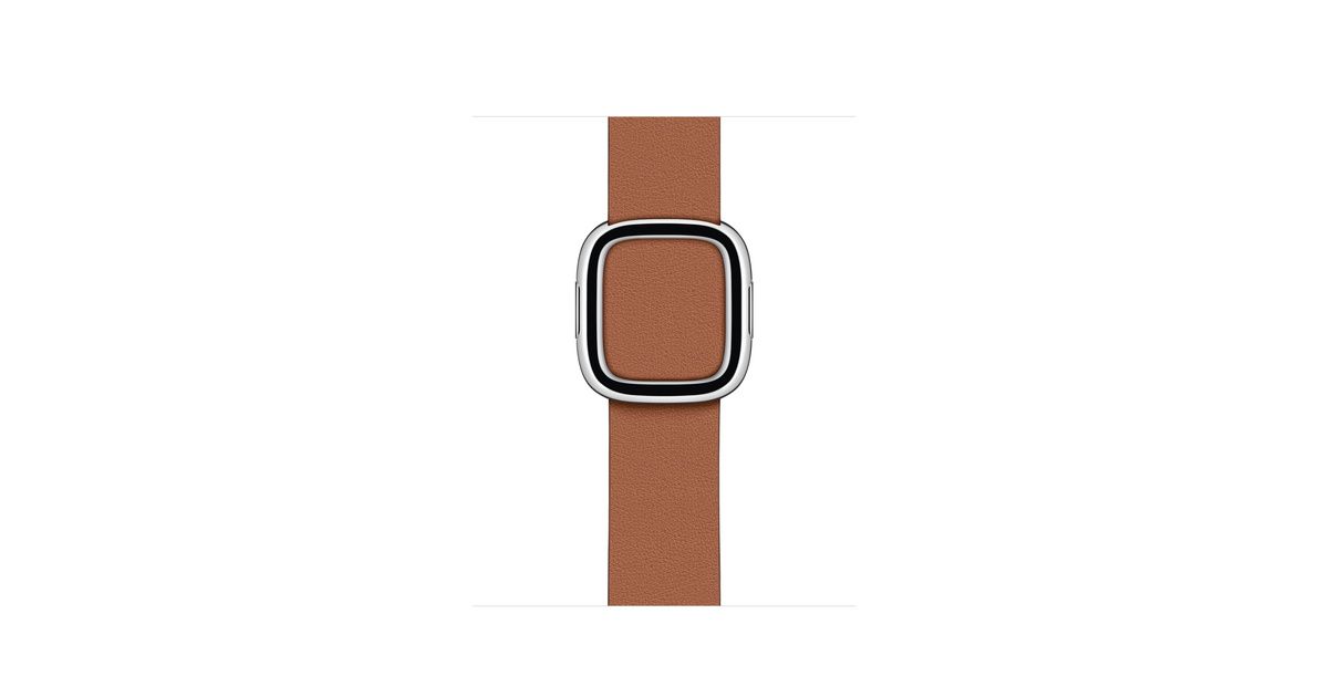 40mm Saddle Brown Modern Buckle - Small | Apple (US)