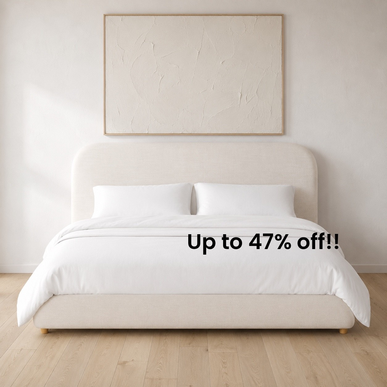 Gorgeous high end inspired bed up to 47% off!!!