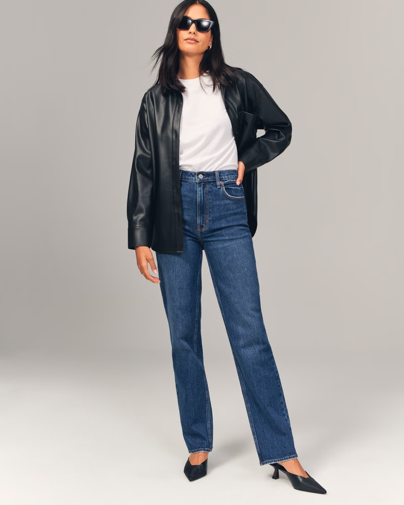 Ultra High Rise 90s Straight Jean | Abercrombie & Fitch (US)