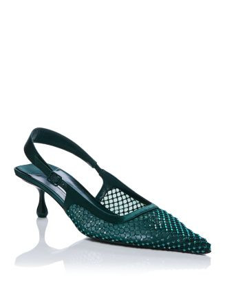Women's Amel 50 Crystal Mesh Wicked Slingbacks - Exclusive | Bloomingdale's (US)