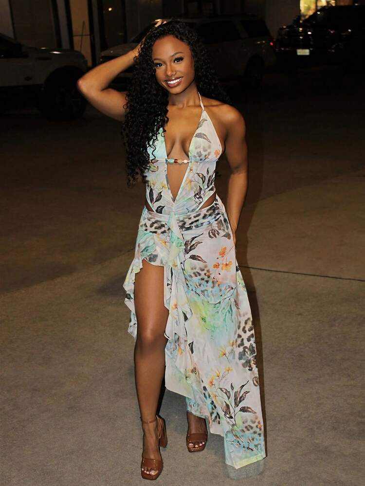 Resort Dress White Floral | SHEIN