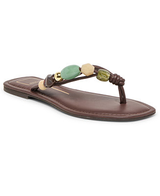 Women's Cely Embellished Thong Flip-Flop Sandals | Macy's