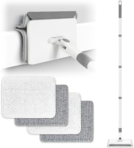 Baseboard Cleaner Tool with Handle, DELUX Baseboard Cleaner with Extendable Long Handle, 4 Reusab... | Amazon (US)