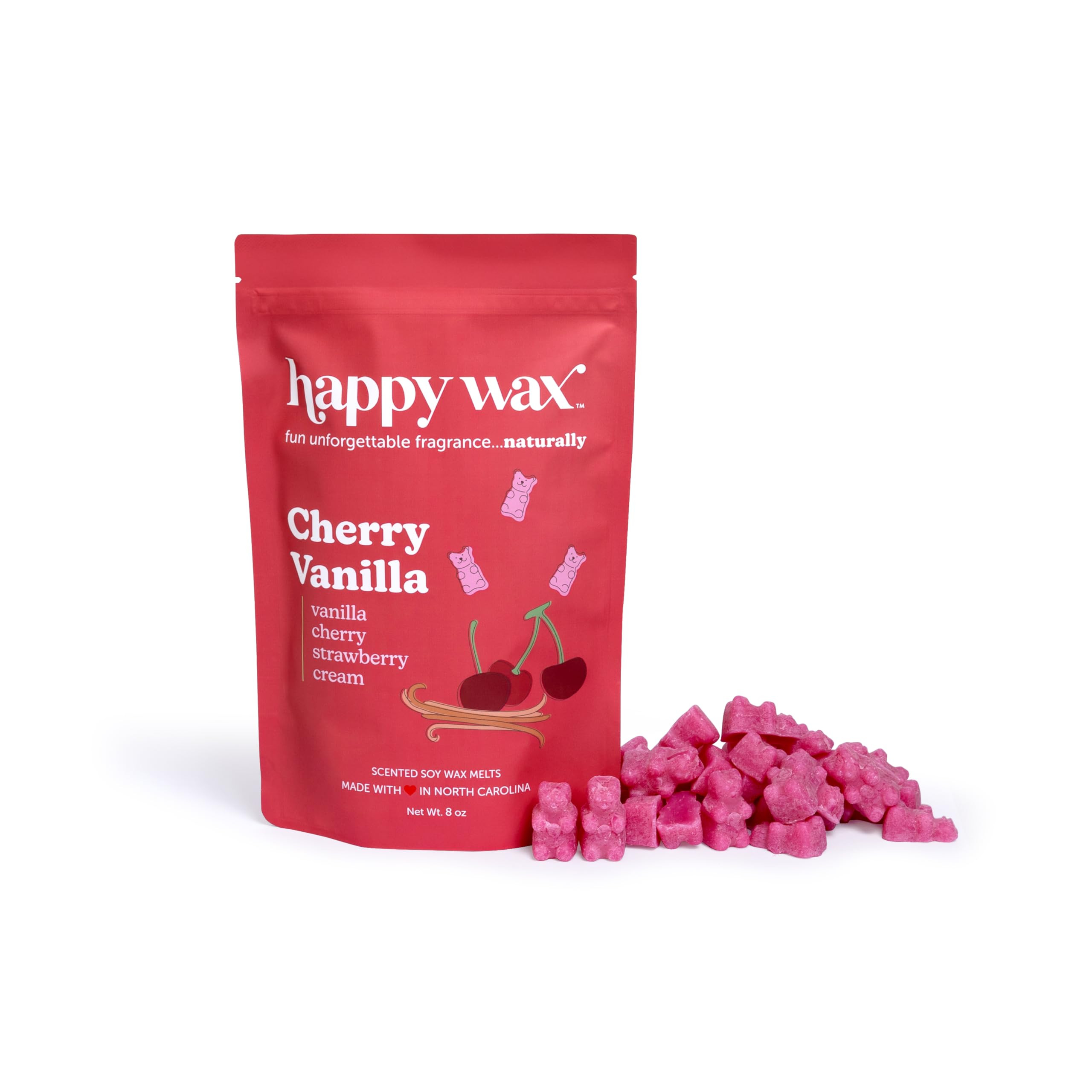 Happy Wax Spring Scented Soy Wax Melts (8oz Pouch) (Cherry Vanilla) | Amazon (US)