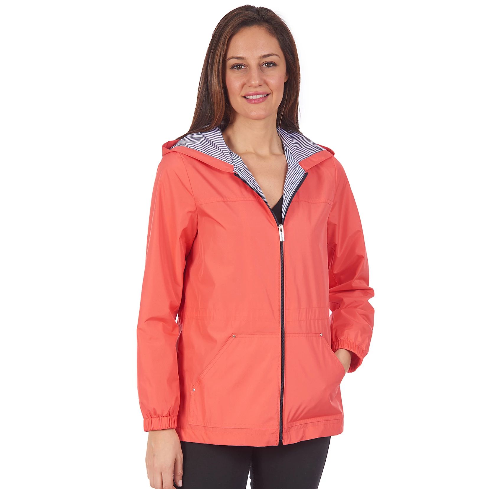 Women's Fleet Street Hooded Mesh Water-Resistant Jacket | Kohl's