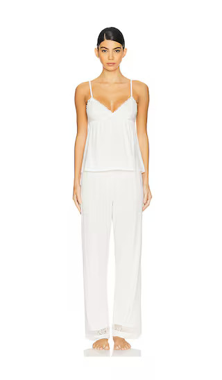 Mia Cami And Pant PJ Set in Ivory | Revolve Clothing (Global)
