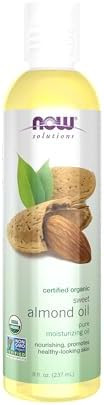NOW Foods Solutions, Organic Sweet Almond Oil, 100% Pure Moisturizing Oil, Promotes Healthy-Looki... | Amazon (US)