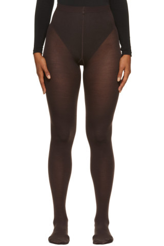 Wolford - Brown Wool Tights | SSENSE