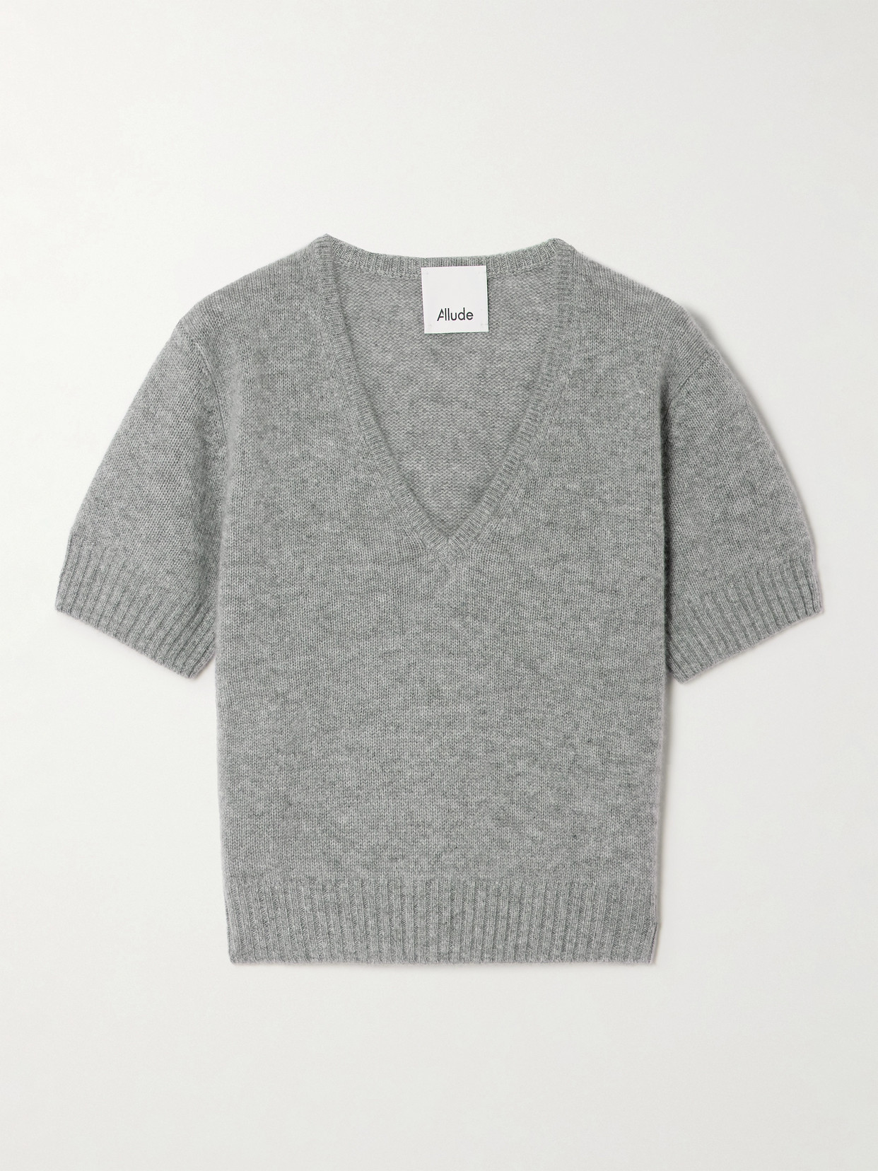 Allude - Cropped Cashmere Sweater - Gray | NET-A-PORTER (US)