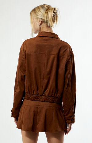 Zemeta Faux Suede Mocca Jacket | PacSun