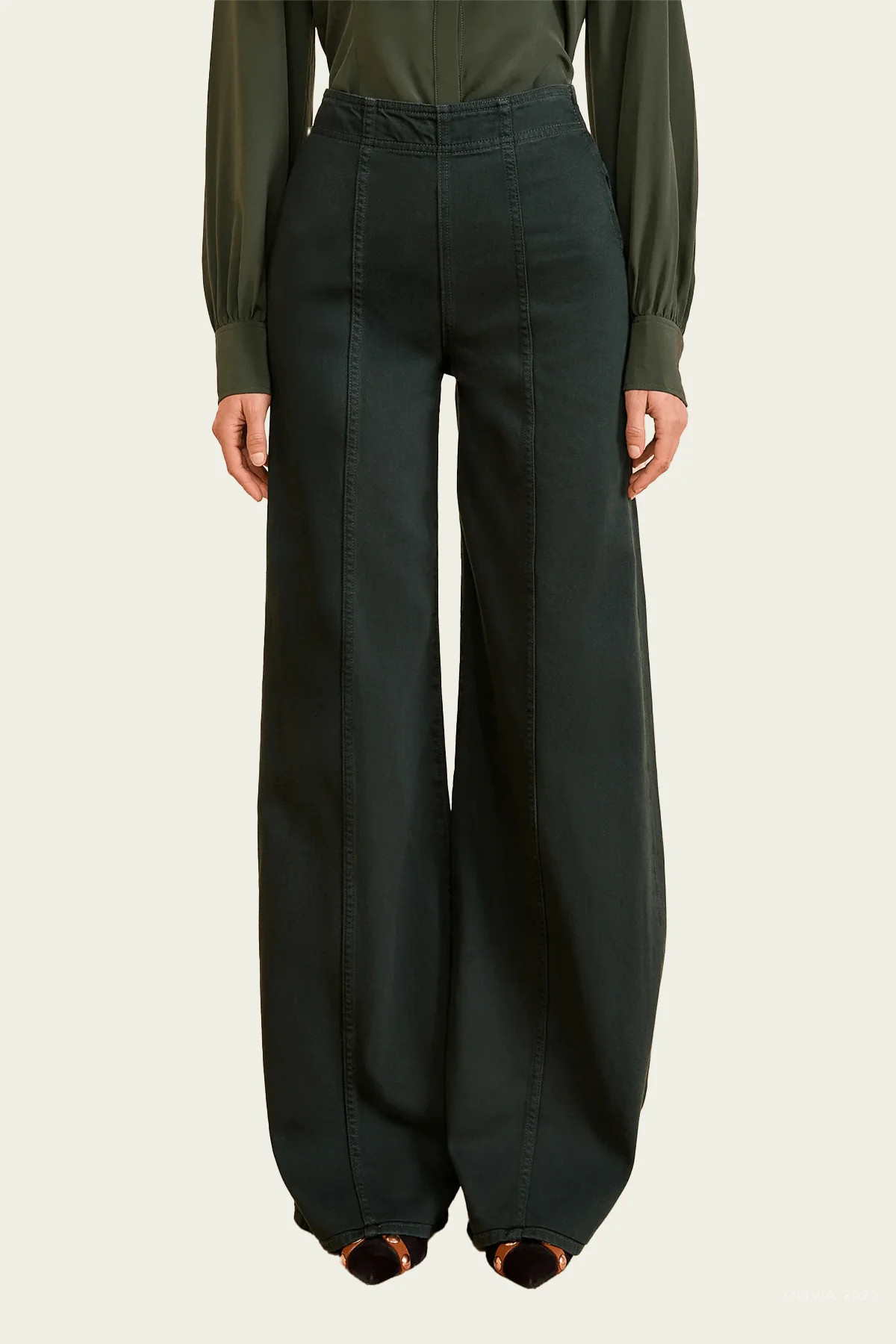 The Bianca Jean in Hunter - Green 28 | Shop Olivia