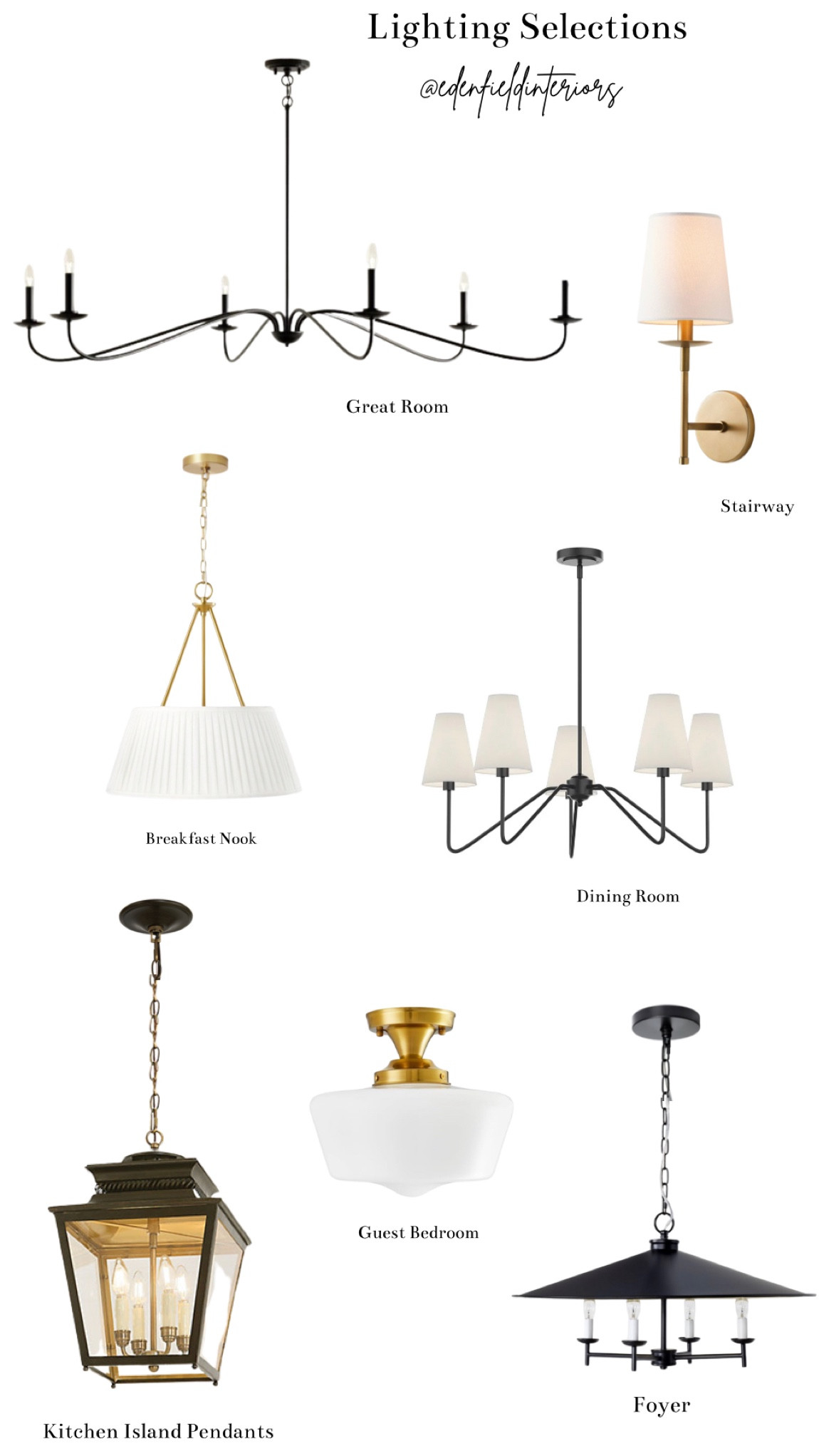 Lighting selections, light fixtures, pendant light, chandelier, brass light fixture, black light fixture, kitchen lighting, foyer lighting, sconce

#LTKfindsunder100 #LTKhome